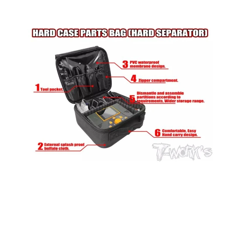 Original T work TT-075-F Hard Case Parts Bag ( Hard Separator )Professional Rc part