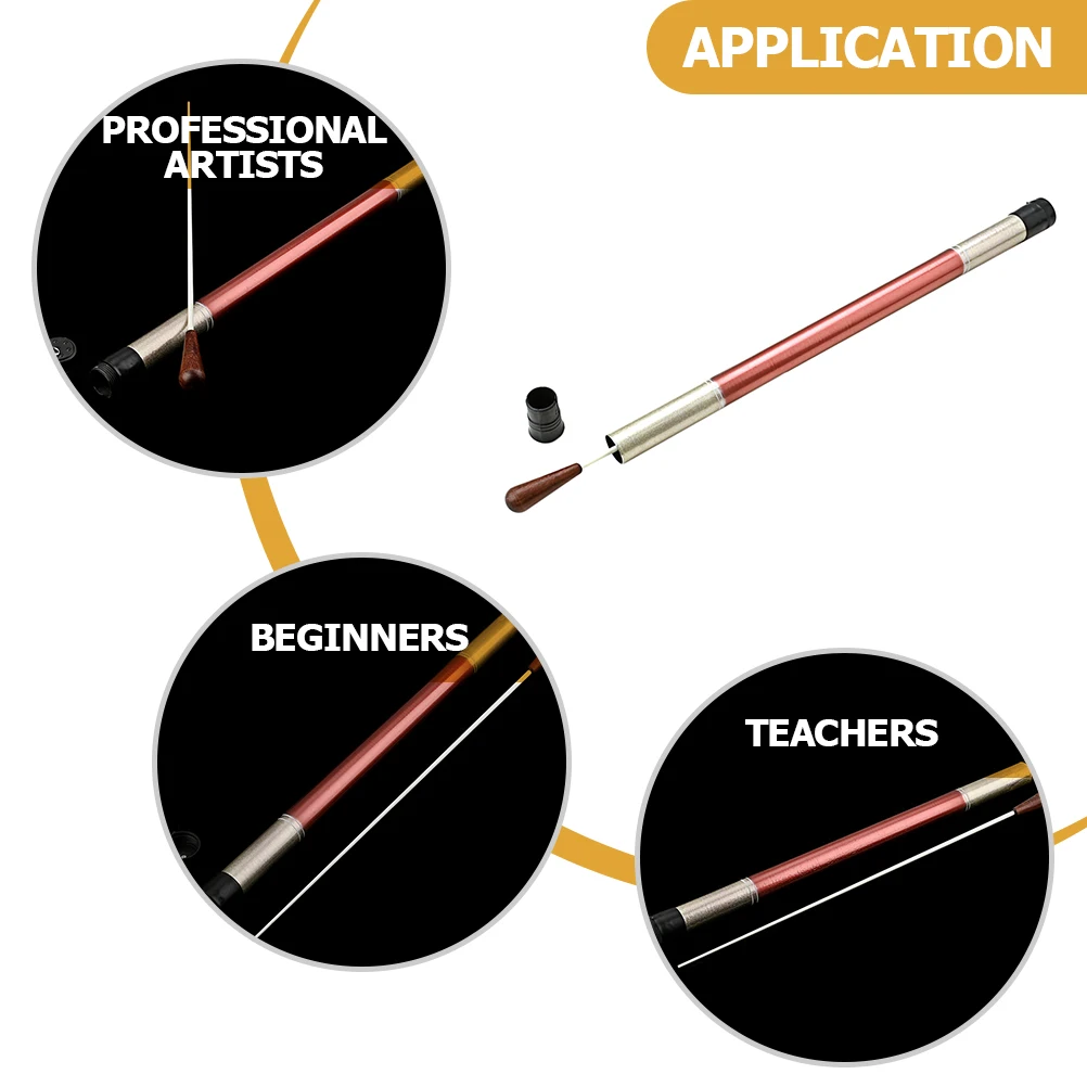 

Lightweight Plastic Conducting Stick For Orchestra Performance Senior Band Conductor Baton Portable Organizer Simple Design