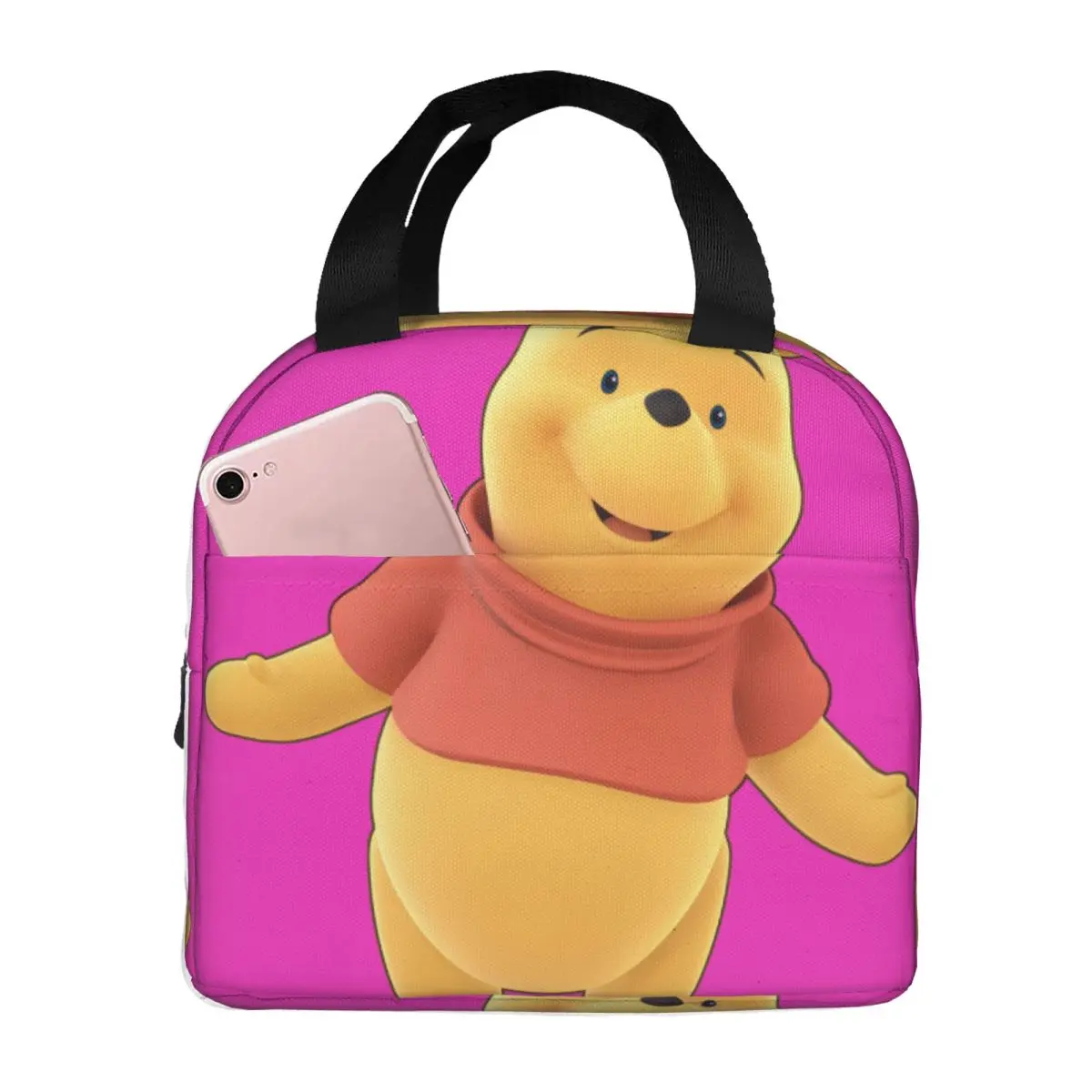 Cute Stand Storage Bag Disney Winnie The Pooh Office Workers 2024 New For Work Office Lunch Container Aluminum Foil Insulation