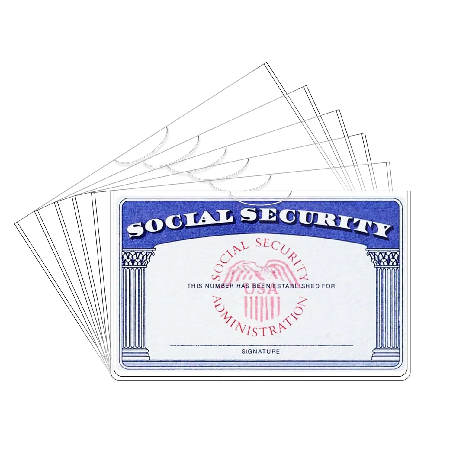 10/20pcs of PVC card protective cover, suitable for social security, medical insurance, and credit cards-secure storage solution