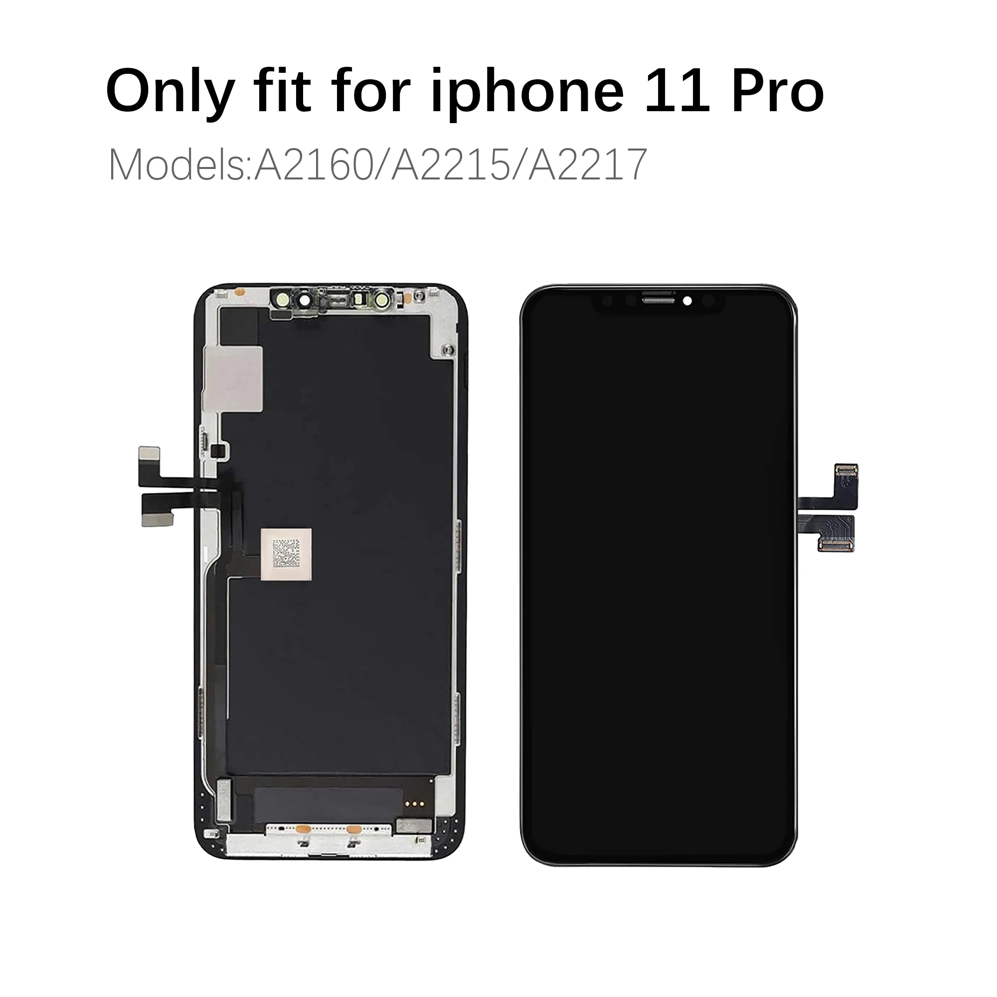 Screen Replacement for iPhone 11Pro 5.8-inch LCD Touchscreen Digitizer Assembly with Tools, Screen Protector & Adhesive