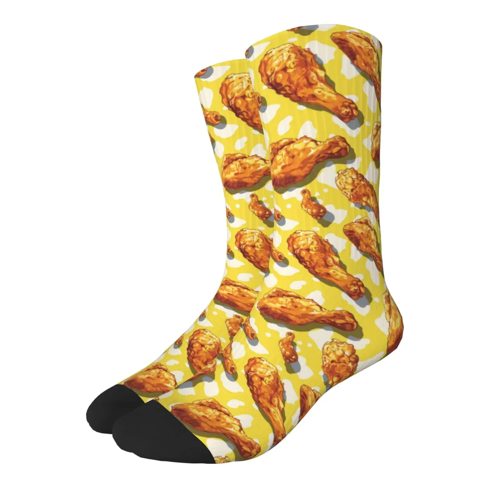 Chicken Leg Food Funny Socks For Men Women Novelty Crazy Socks Suit Casual Sport Formal Crew Socks Gifts