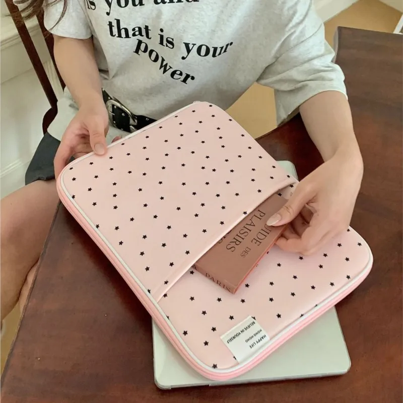 Ins الكورية ستار كمبيوتر محمول كم حمل حقيبة دفتر الحقيبة 13.3 بوصة ماك بوك اير 13 آي باد حافظة للصدمات حقيبة لابتوب محمول محمول جديد #3