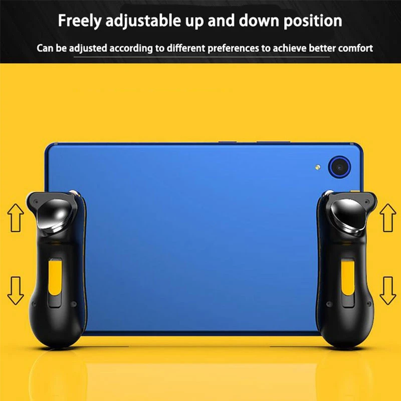 Mobile Game Controller For Ipad PUBG Trigger Controller L1R1 With 2 Pairs Of Gaming Finger Covers