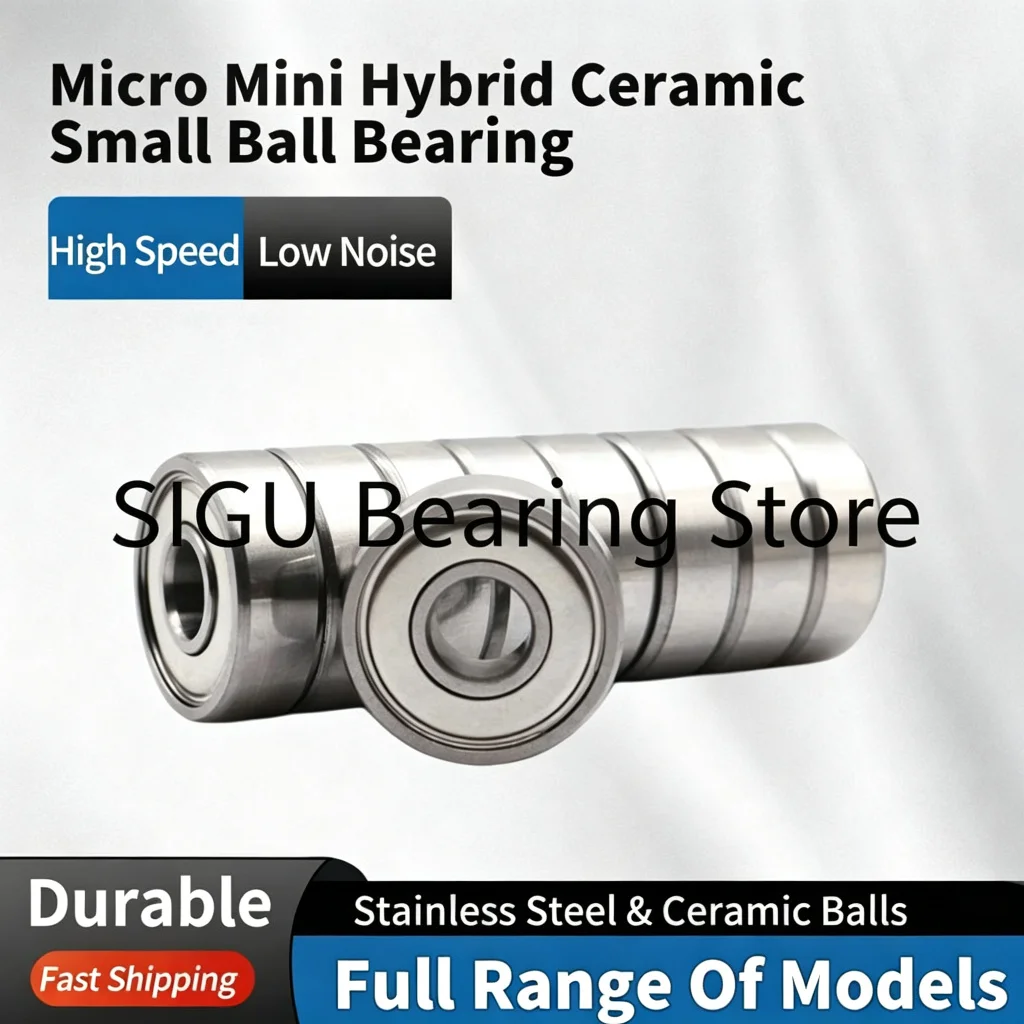 4/10PcsMicro Stainless Steel Hybrid Ceramic Small Ball Bearing for Baitcasting Fishing Reel SHR188 SHMR63 SHMR83 SHMR74 SHMR104