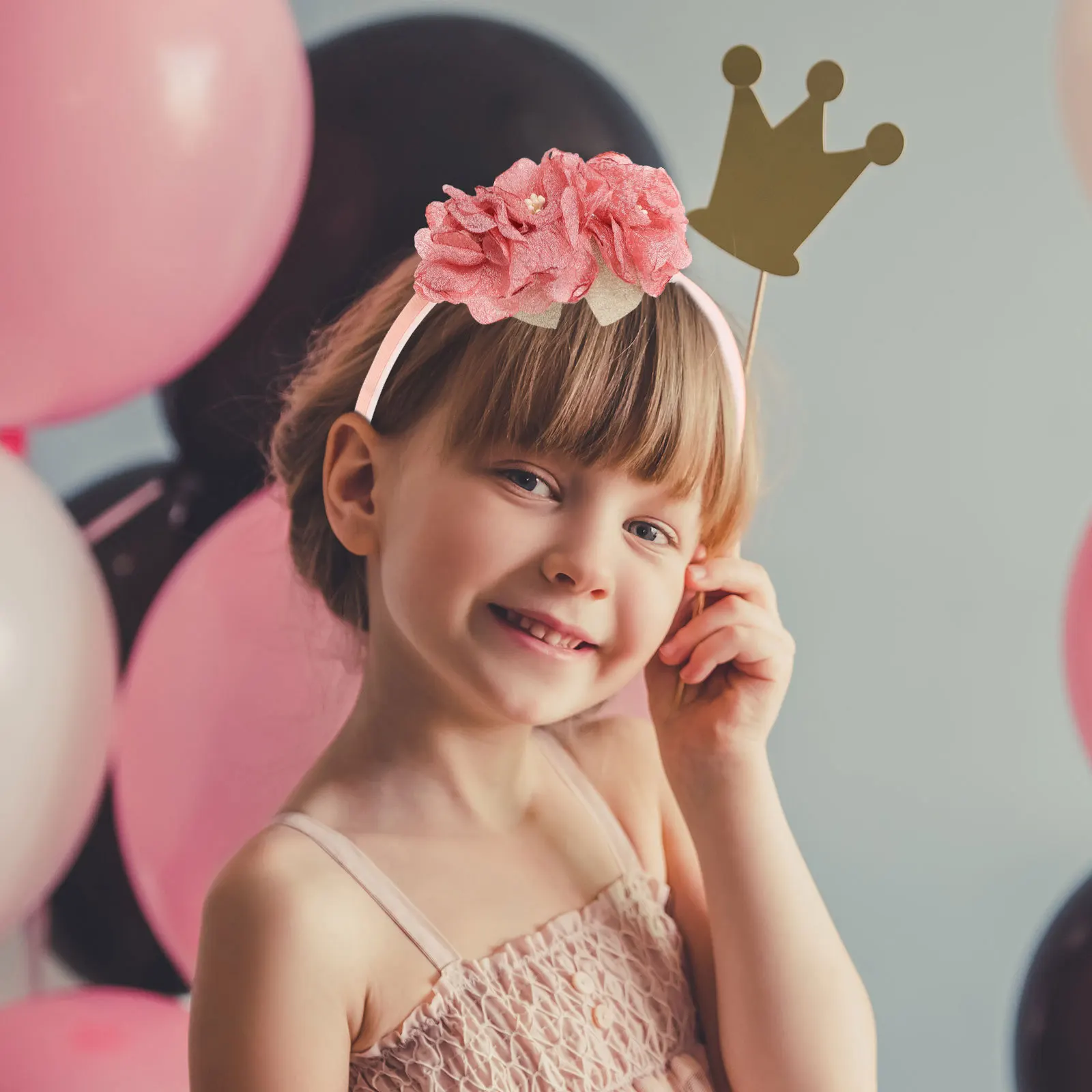 

Flower Hairband for Floral Headbands Artificial Flower Hoop Cute Decorative Accessory Party Wedding Cosplay Gift