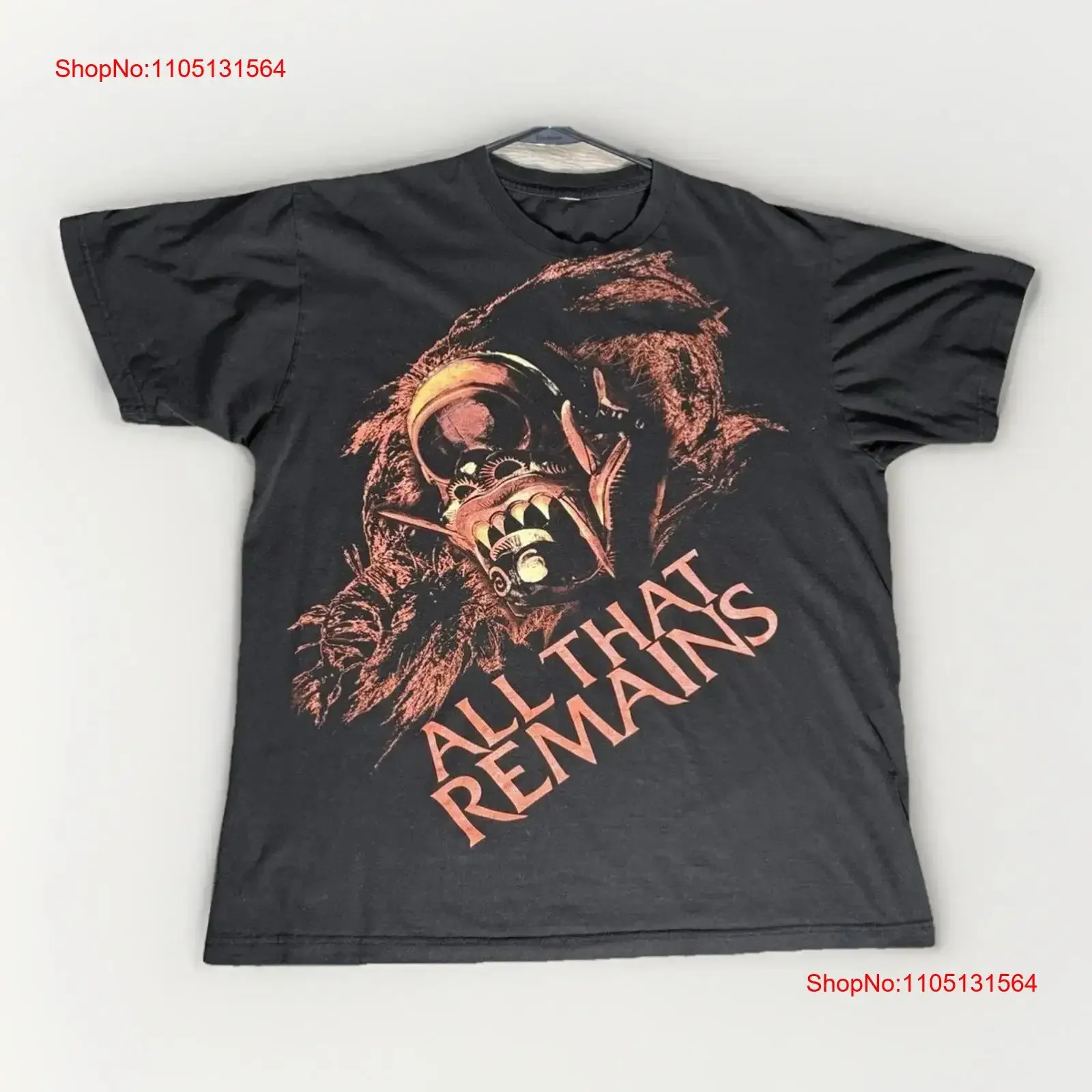 VTG All That Remains camiseta XL 2008 Hail Hollow One Before Damned Metal 00s vintage lavado estirado homme moda gráfica