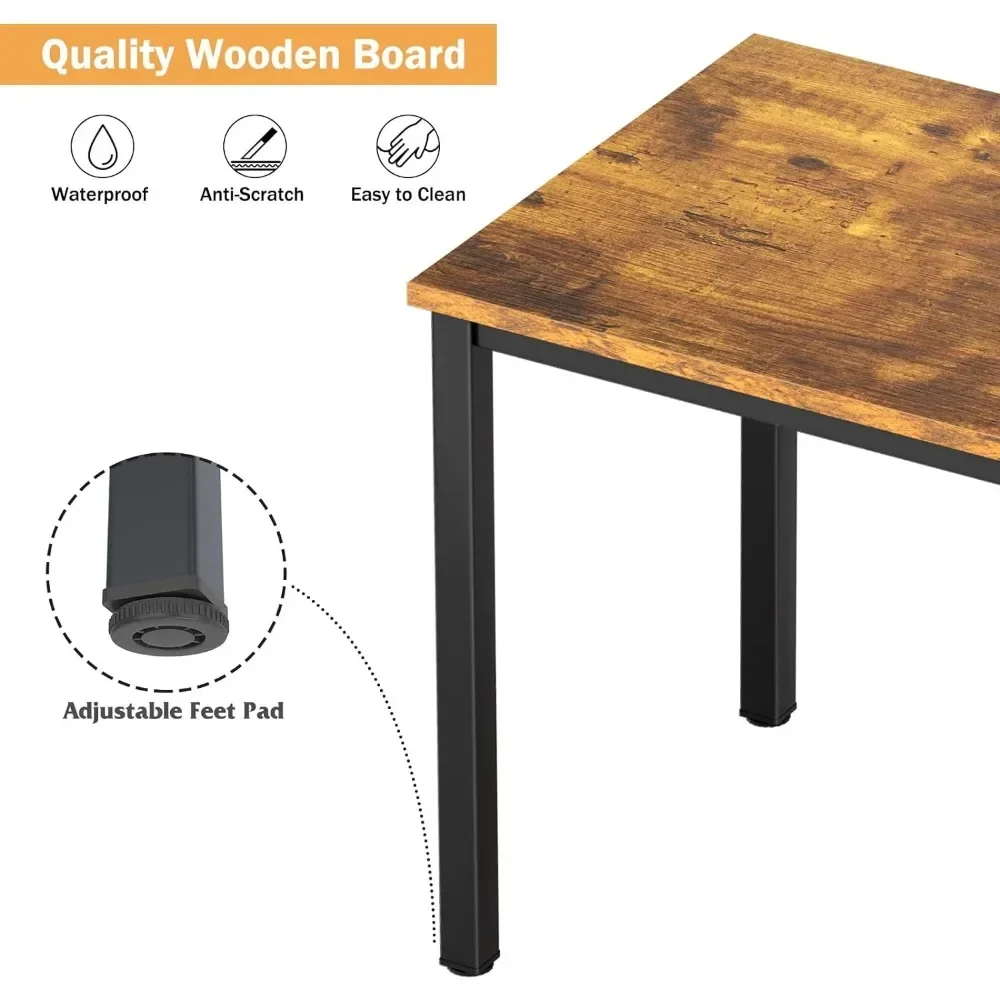 Computer Desk Home Office Table Writing Desk Study Table Gaming Desk Worstation (63 Inch Retro) Freight Free Reading Desks Gamer