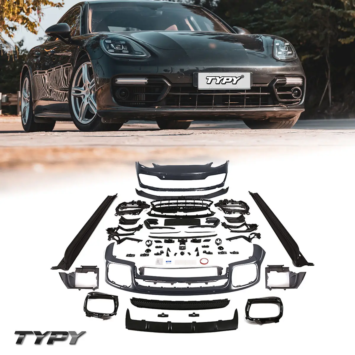 

TYPY Auto Bodykit For2017-2020 Panamera 971 Upgrade 971 GTS Bodykit Sport Design Facelift Front Bumper Rear Bumper