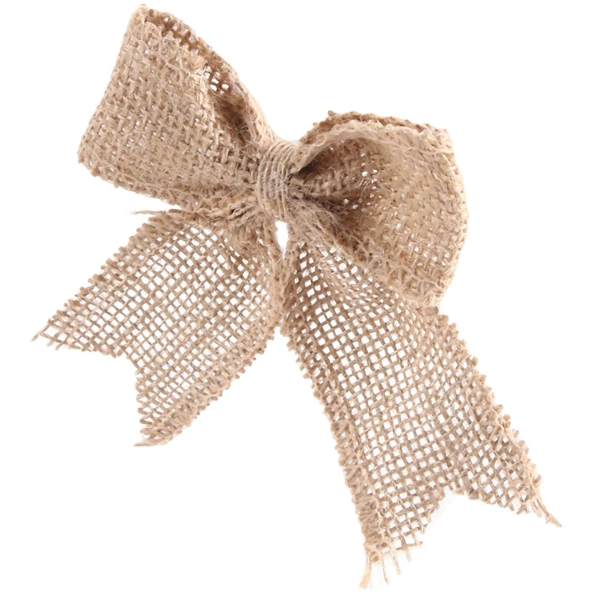 30 Pcs Burlap Bows Burlap Bow Knot Handmade Burlap for Christmas Decorate Tree Festival Holiday Party Supplies