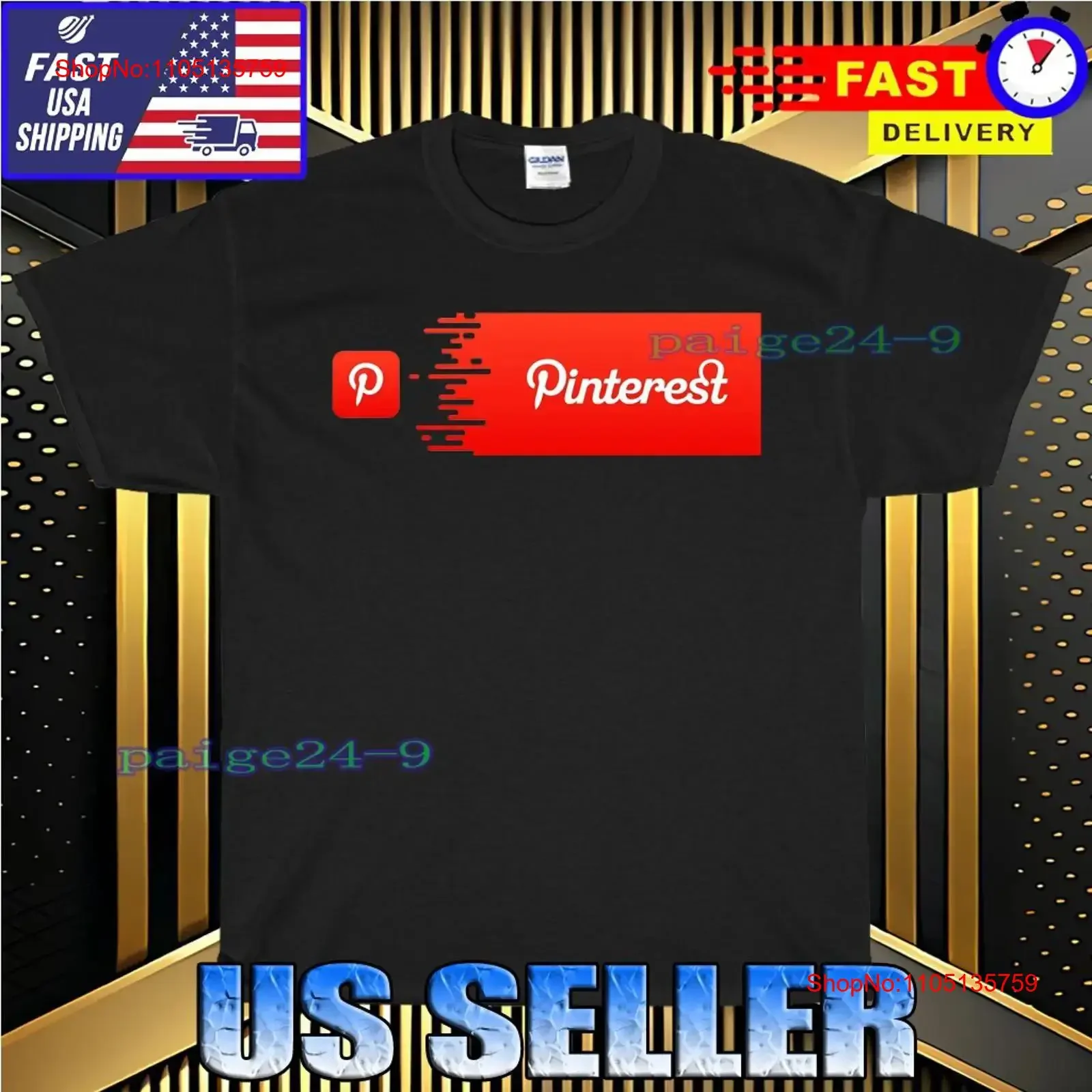 قميص جديد PINTEREST LOGO T مضحك أمريكي للجنسين تي شيرت مقاس S 5XL عتيق مغسول مريح جرافيك للجنسين كاجوال متعدد الاستخدامات