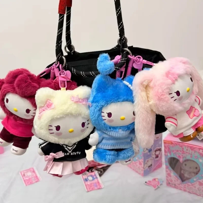 

Подлинная серия Sanrio Hellokitty Popstar, виниловая плюшевая слепая коробка, сумка Hellokitty, подвеска, загадочная коробка, модная игрушка, подарок на день рождения