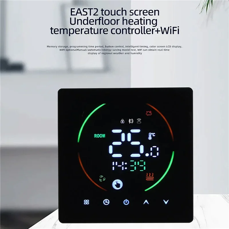 Termostato intelligente WiFi Riscaldamento elettrico Regolatore di temperatura della caldaia dell'acqua Display digitale LCD Termostato touch control per la casa