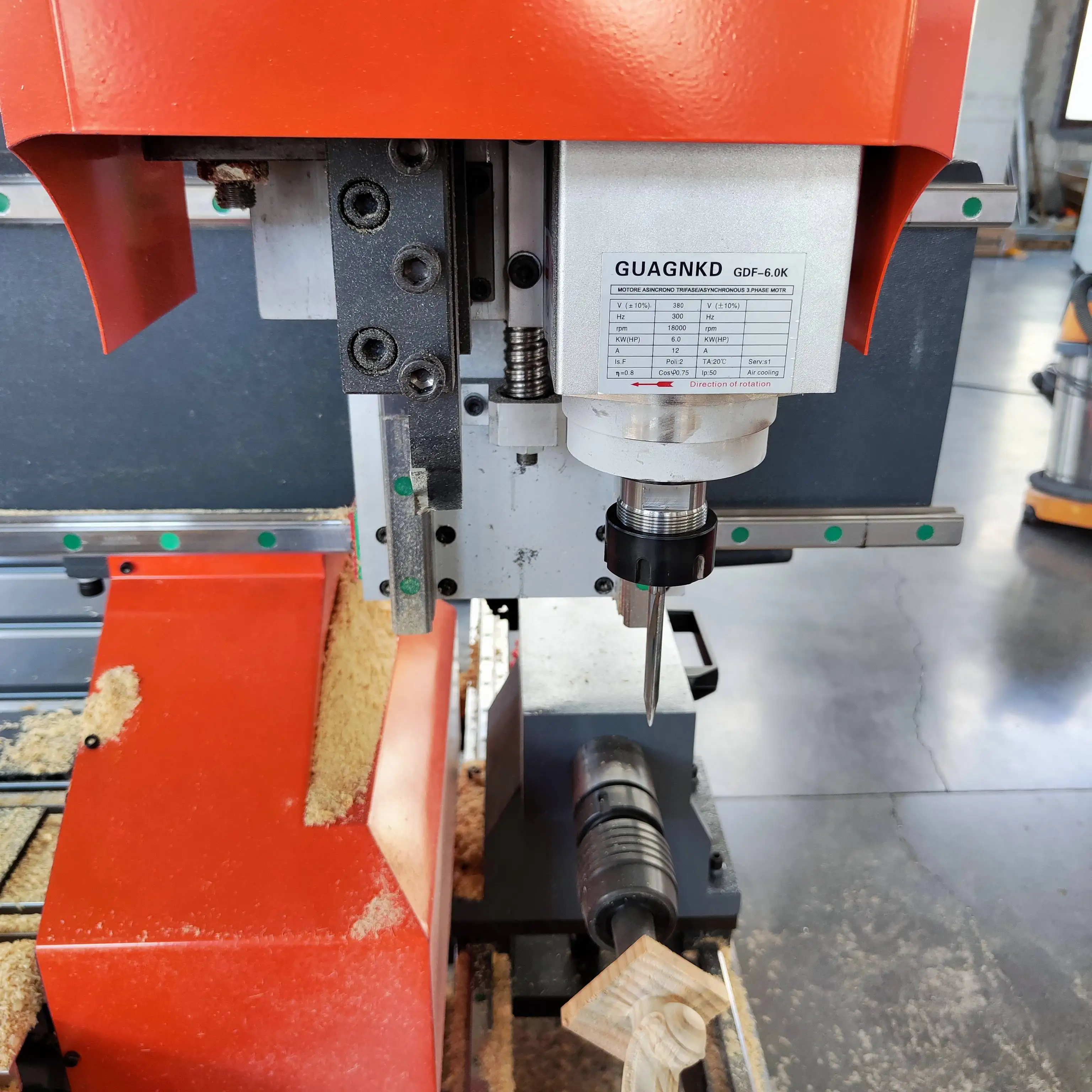 Picture 6: Jinan Popular 1325 4-Axis CNC Router Kit 3D Rotary Table Wood Lathe DIY CNC Machine Syntec DSP Control System Core Motor Popular