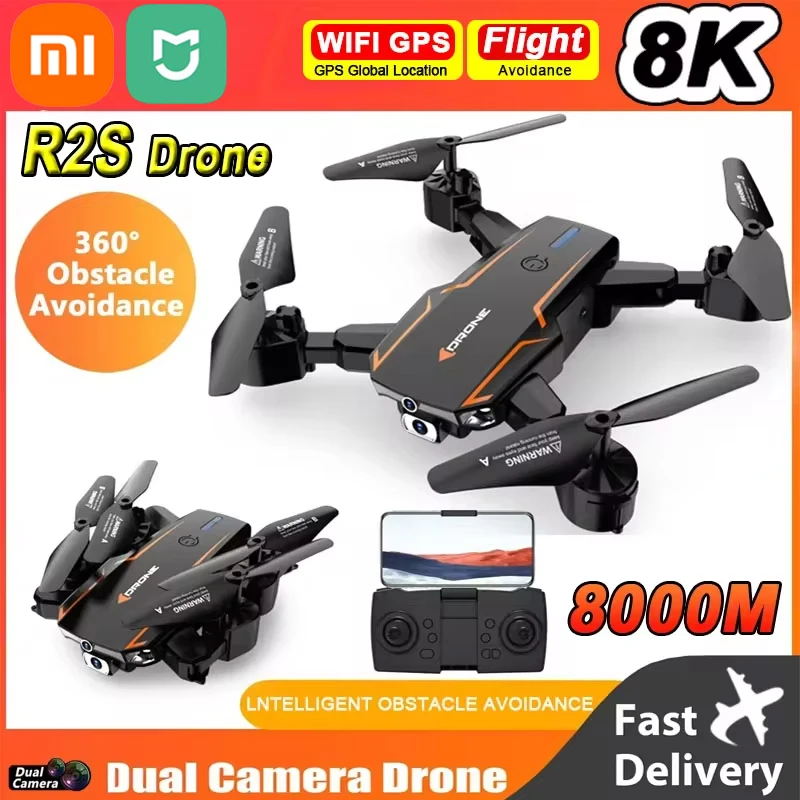 

Xiaomi Mijia R2S Drone 8K Camera Professional Aerial Photography Aircraft RC Plane Obstacle Avoidance Drone for Adult Child Toys