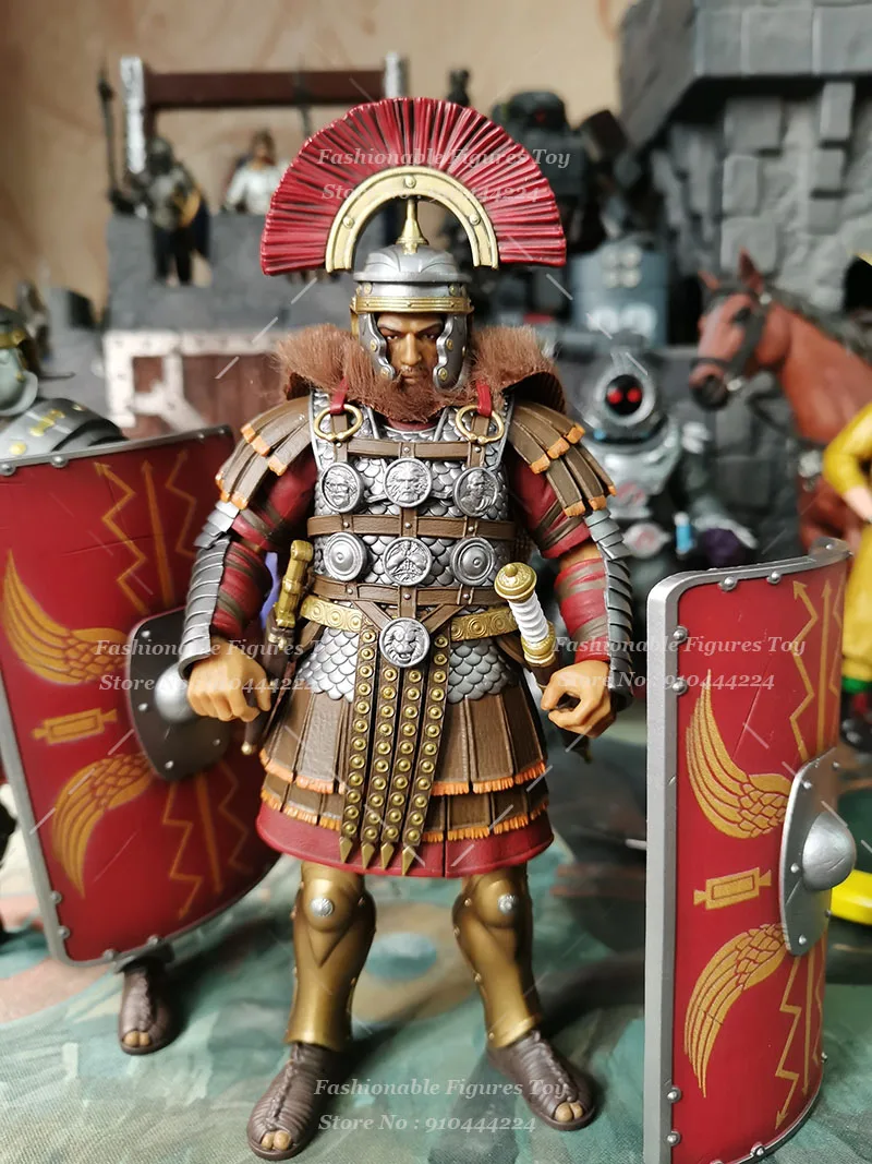 XESRAY-Soldado Honor Battle Action Figure para Homens, 4 Ondas, Legião Romana, Centurião, Portador da Bandeira, Infantaria, Conjunto Completo, Modelo 6 ", 1:12