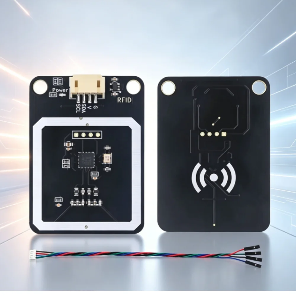 Módulo RFID de alta frecuencia de 13,56 MHz, comunicación I2C con dirección 0X28, compatible con ESP32 Microbit Arduino Raspberry Pi