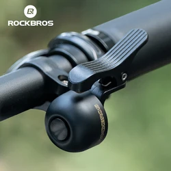 ROCKBROS-claxon para manillar de bicicleta, anillo de aleación con sonido nítido, alarma de advertencia para seguridad, accesorios para bicicleta de montaña y carretera