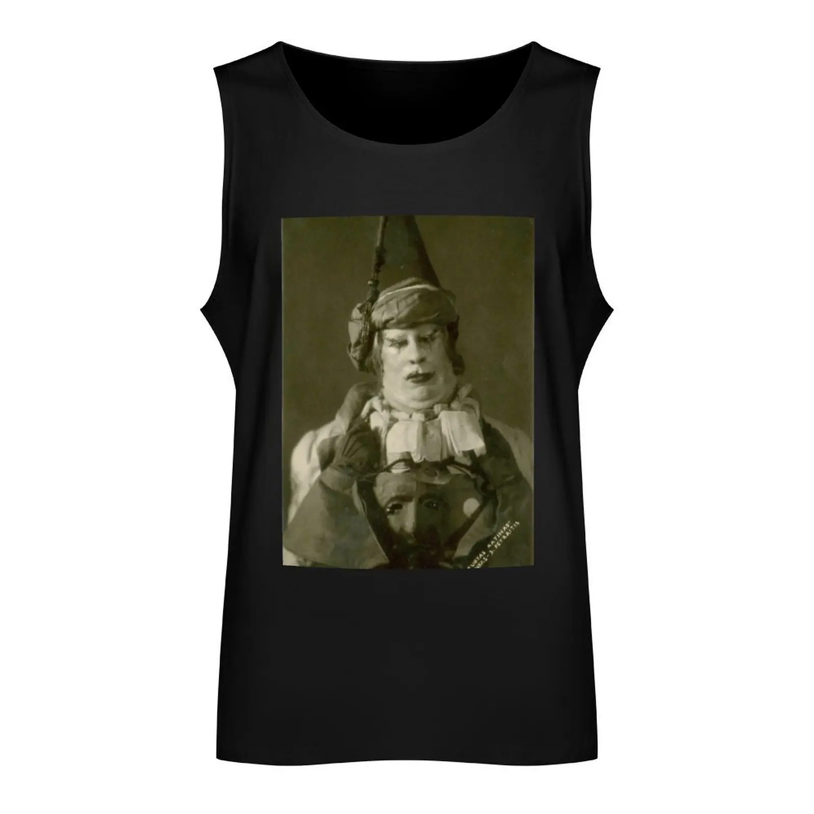 Creepy Clown Tank Top Men's tops Men's clothes Fitness men clothing Men's singlets