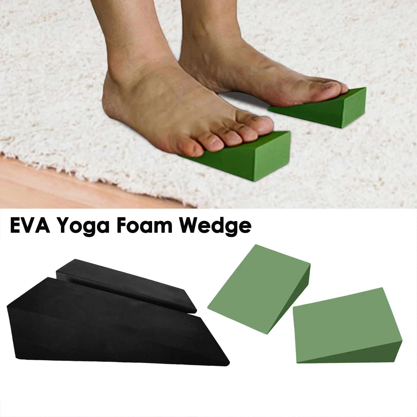 Lightweight And Portable Non-slip Stretch Slant Boards Squat Ramp Yoga Wedge Blocks Lightweight Squat Wedge Wrist Lower Back