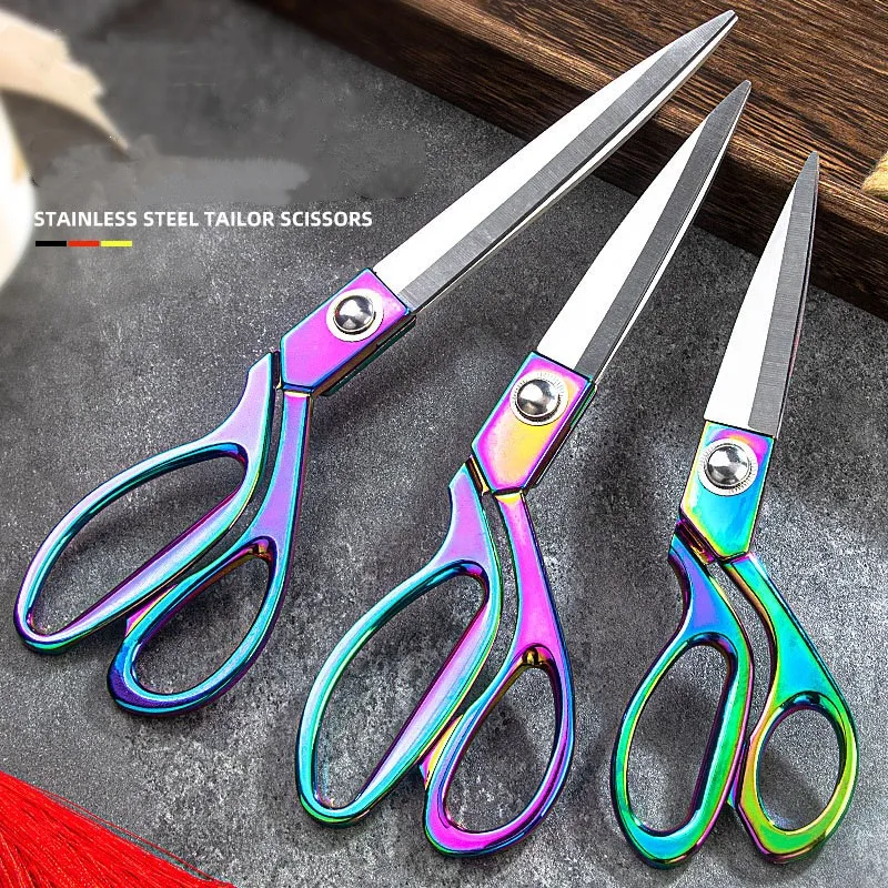 Professional Tailor\'s Scissors Stainless Steel Vintage Sewing Scissors for Needlework Tailor Shears Fabric DIY Tool Cutter