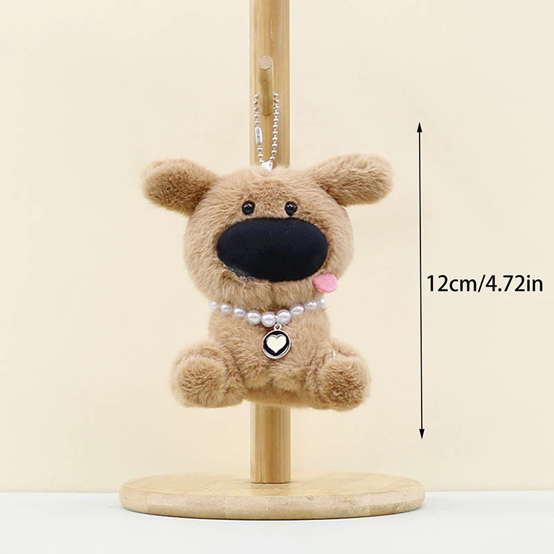 Schattige Pluche Grote Neus Hond Pop Sleutelhanger Opknoping Ornamenten Opknoping Kleding Accessor Trendy Tas Decor Auto Sleutelhanger