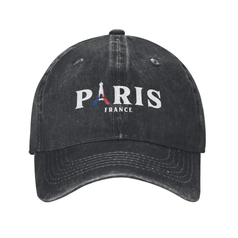 Custom Classic Cotton Travel Paris France Eiffel Tower Baseball Cap Women Men Breathable Dad Hat Performance