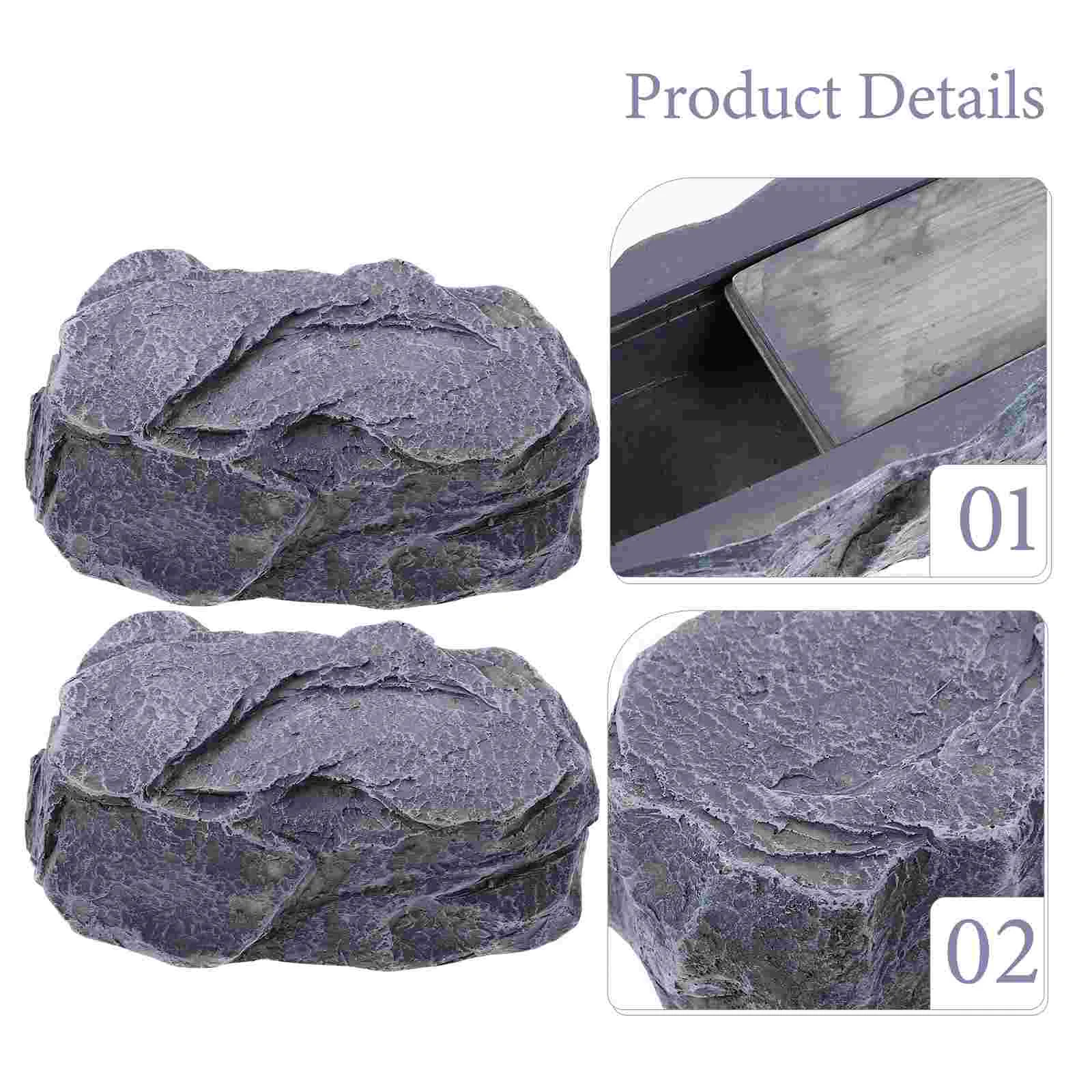 바위 열쇠 숨기기 정원 열쇠 상자, 가짜 키홀더 숨기기, 열쇠 플레인 조준기, 실제 보이는 바위 돌, 안전한 야외 정원 또는