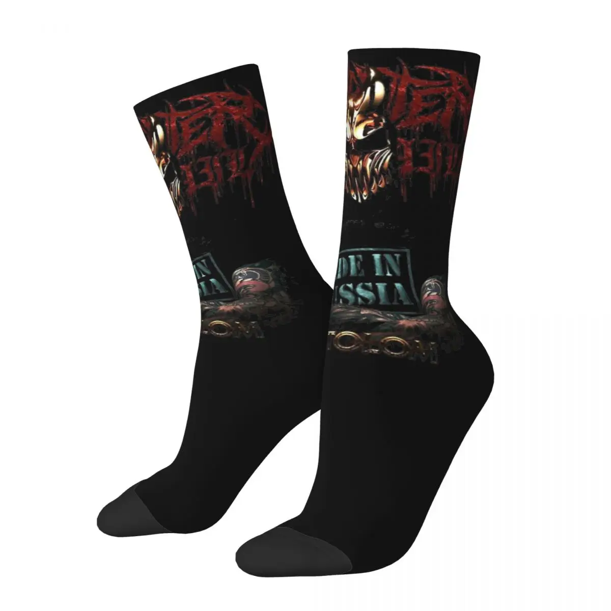 Death Slaughter To Prevail Kostolom Band Socks Accessories For Men Women metal Middle Tube Socks Soft Birthday Present