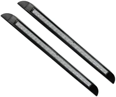 

20" LED RV Awning Light 6000K Cool White 12V/24V DC Low Power Black 2 Pack