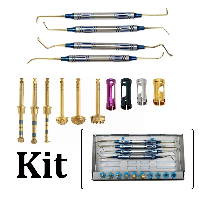 

1Set Dental Implant Advanced Sinus Kit Drills Stoppers Sinus Lifting Elevation Hand Instruments Surgical Tools