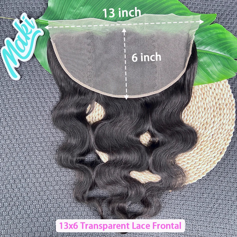 

13x6 Прозрачные кружевные фронтальные человеческие волосы с объемной волной # 1B натуральный черный цвет, предварительно сорванные отбеленные узлы, невидимое кружево для женщин