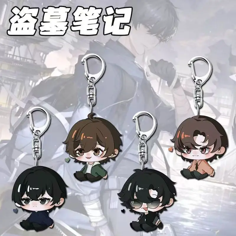 Anime Tomb Raider Note Acrylic Keychains Pendant High Value Student Backpack Decoration Cute Keychain Gift