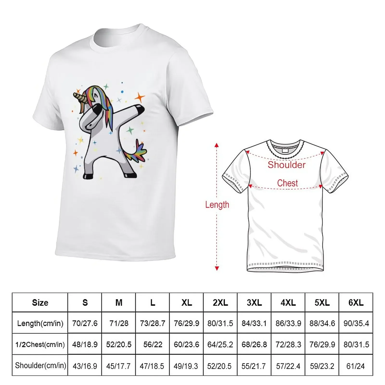 Original Unicorn Dab T-Shirt sports fans blanks mens graphic t-shirts pack