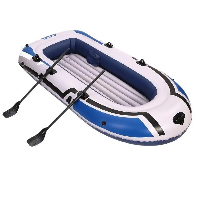 Portable Inflatable Kayak 2/3/4 Person Thick Bottom Drifting Fishing Leisure Boat
