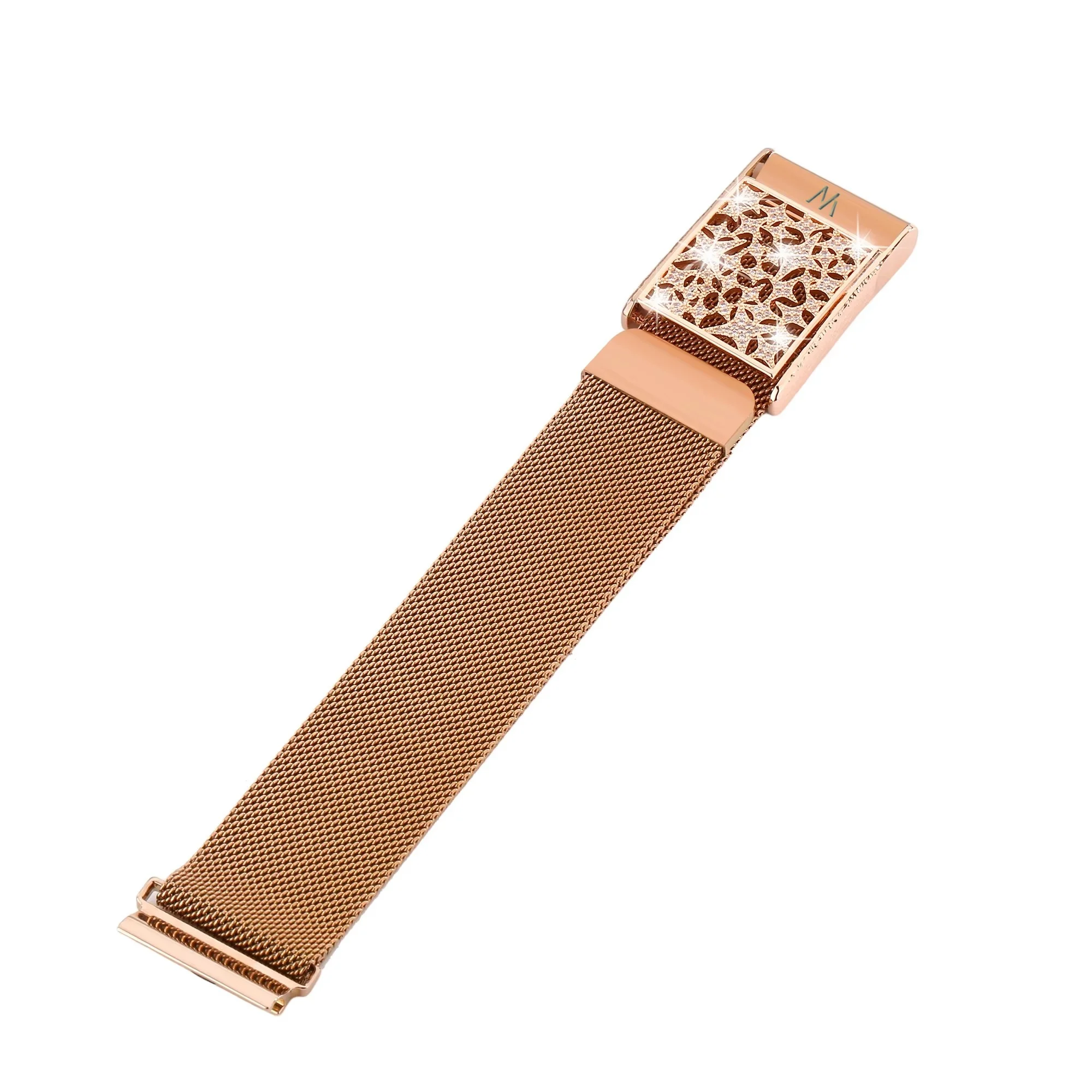 Universal Strap For Whoop 5.0 MG Sparkling Diamond Decor Milanese Magnetic Jewelry Style Personalized Unisex Wristband