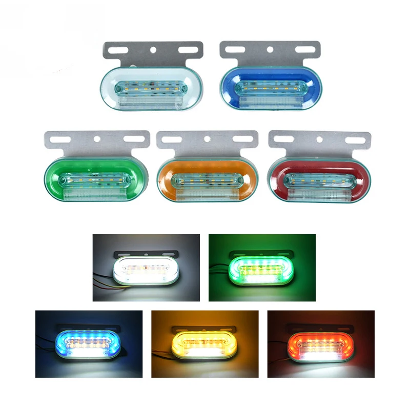 

12V 24V LED Running Water Side Lights Cargo Truck Width Lights Red Yellow Blue Green White Driving Lights Turn Signals