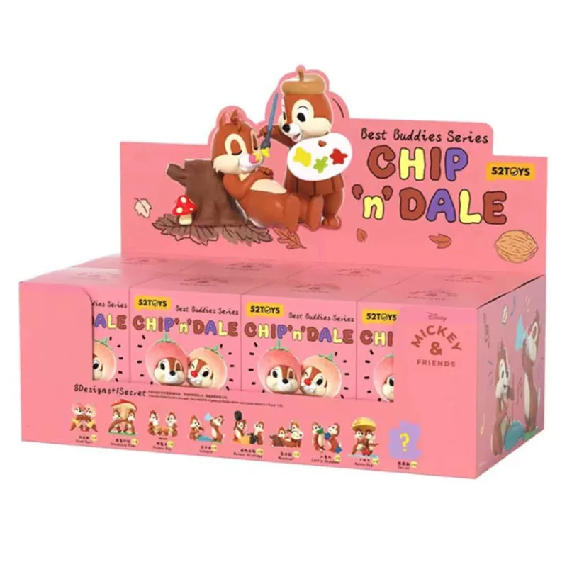 Figurine de boîte aveugle Disney Chip et Dale Brothers, bonne série, jouet Kawai, Collection de bureau, ornements décoratifs, jouet pour enfant, cadeau d'anniversaire
