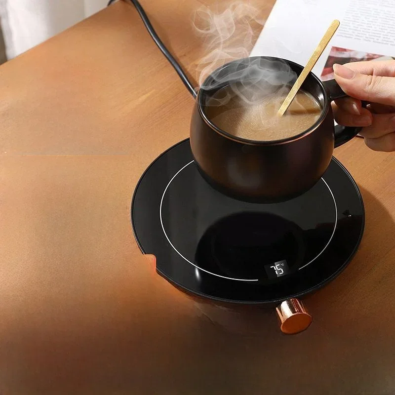 Adjustable Temperature Coffee Cup Mat Office Home Gift Non-Slip Heat Retention Cup Coaster Irregular ape Kitchen Accory