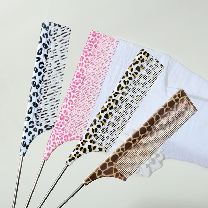 1pcs Antistatic Pointed Tail Steel Pin Comb, Professional Stylist Recommended | Salon & Home Use