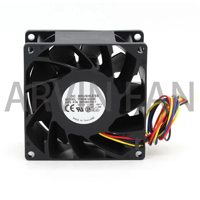 

TFB0812UHE -5H2L DC12V 2.34A 80x80x38mm Server Square Inverter Axial Cooling Fans