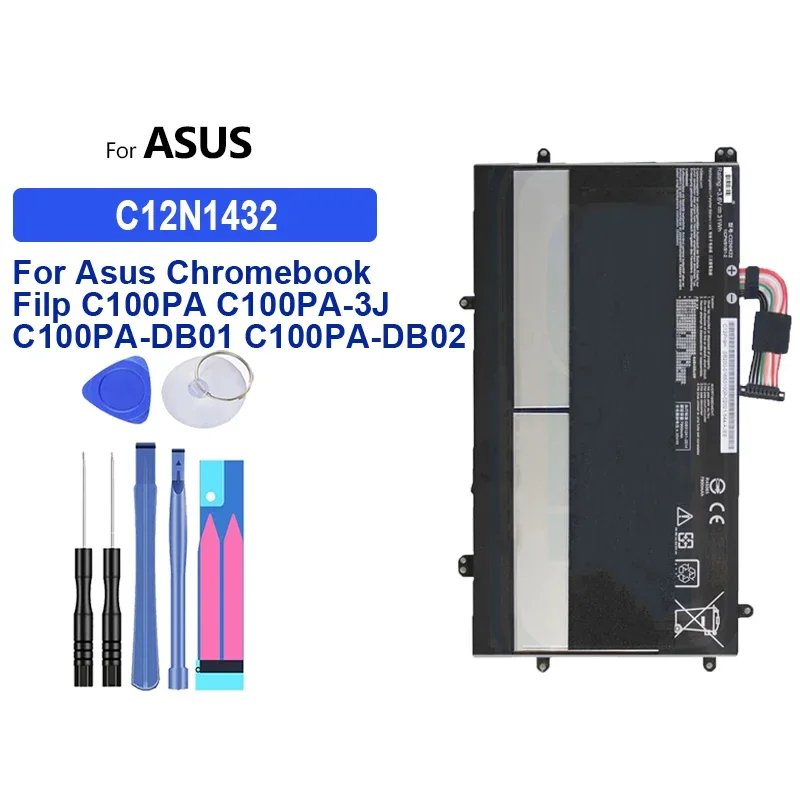 

Аккумулятор 8180 мАч C12N1432 для Asus Chromebook Filp C100PA C100PA-3J C100PA-DB01 C100PA-DB02