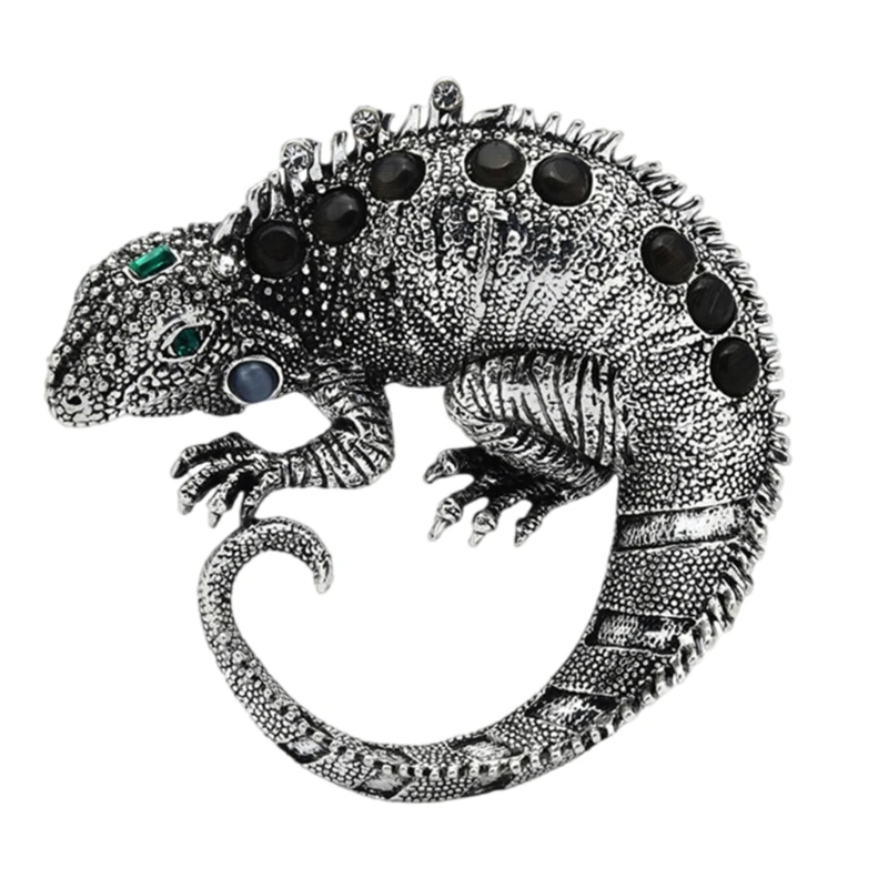 Exquisite Rhinestones Brooch Animal Lapel Pin Clothing Embellishment Fashion Jewelry for Parties and Dates image 2