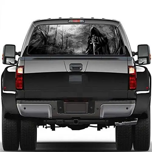 

Rear Window Sticker Grim Reaper Forest Graphic Decal For Truck SUV Jeep 22"x65"
