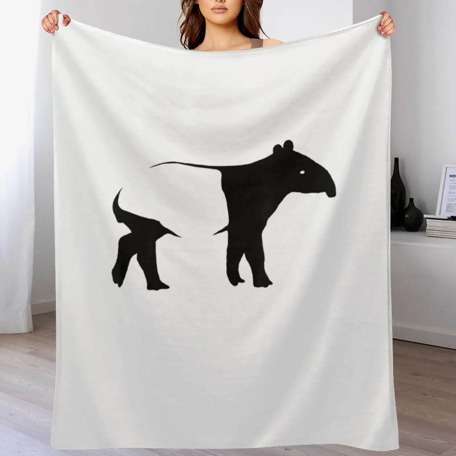 Tapir Animal Throw Blanket Color Fast Cozy Throw Blanket