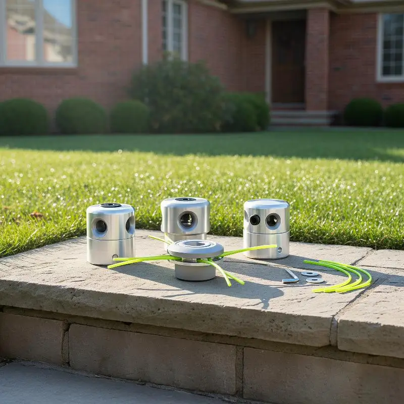 Universal Aluminum Trimmer Head Heavy Duty Sturdy Construction Easy Installation for Lawn Weed Eater Garden Care