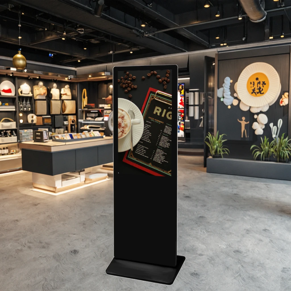 Intelligent 55-Inch Android Ordering Terminal Metal Case Tablet Advertising for Shopping Malls 2.5mm Pixel Pitch Indoor Graphics