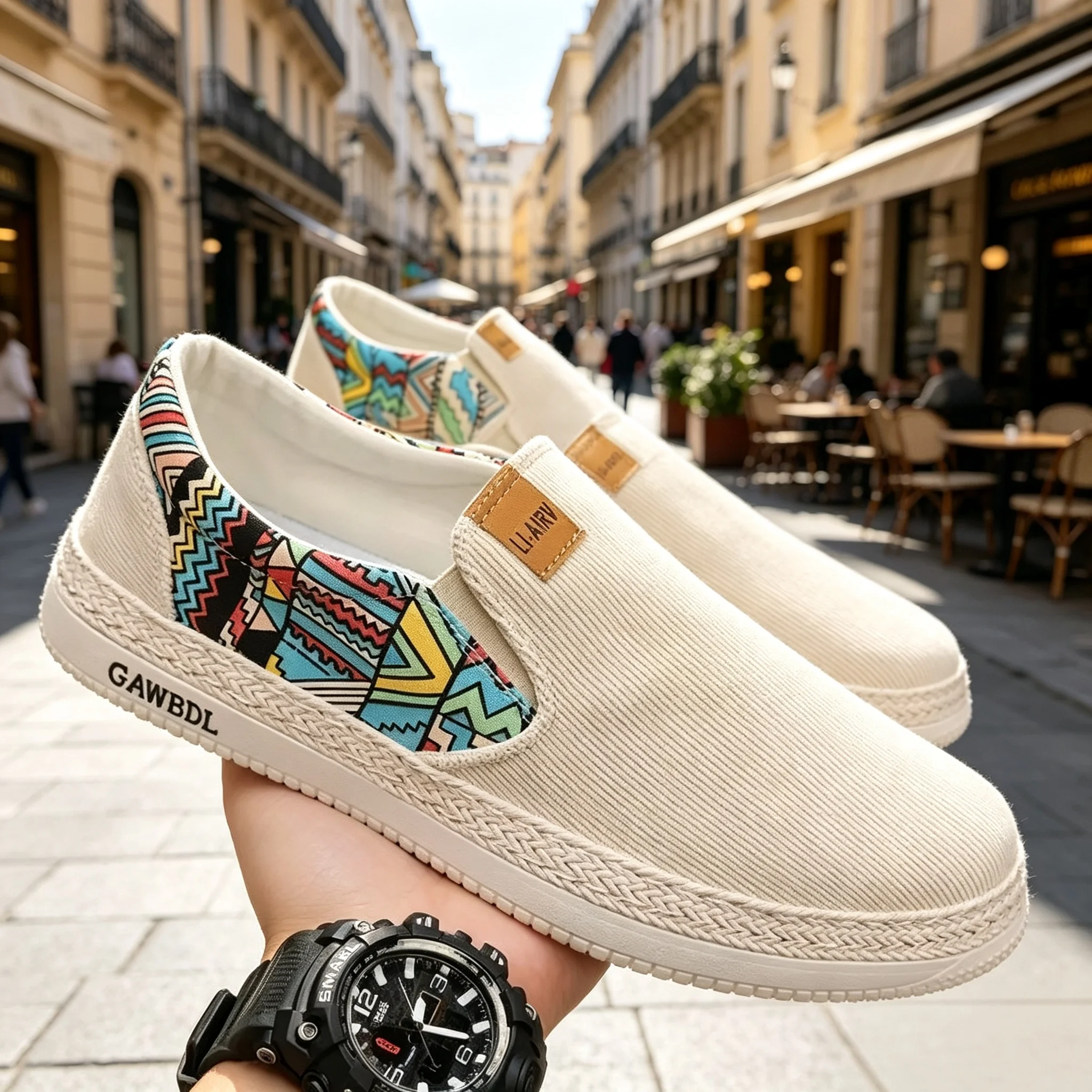 Breathable Men Casual Shoes Lightweight Outdoor Walking Anti-slip Sneakers Slipon Flats Vulcanized Shock Absorbing Free Shipping