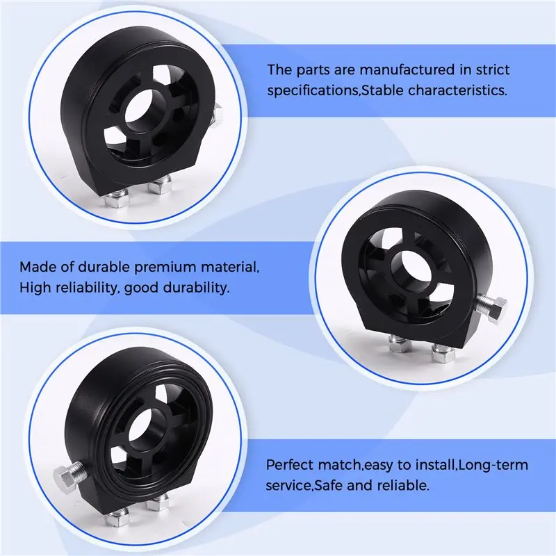【Top Sale !!】Oil Filter Cooler Sandwich Plate Adapter With Universal Oil Sensor Connector Set- M20 M22 3/4 Inch