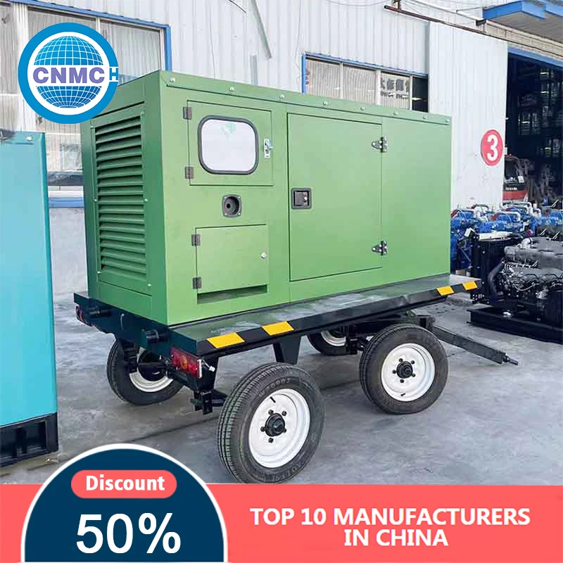 

Industrial & Commercial Use Trailer-Mounted 110V/220V/380V Generators 50KW/80KW/100KW/200KW Made in China Noiseless Generator